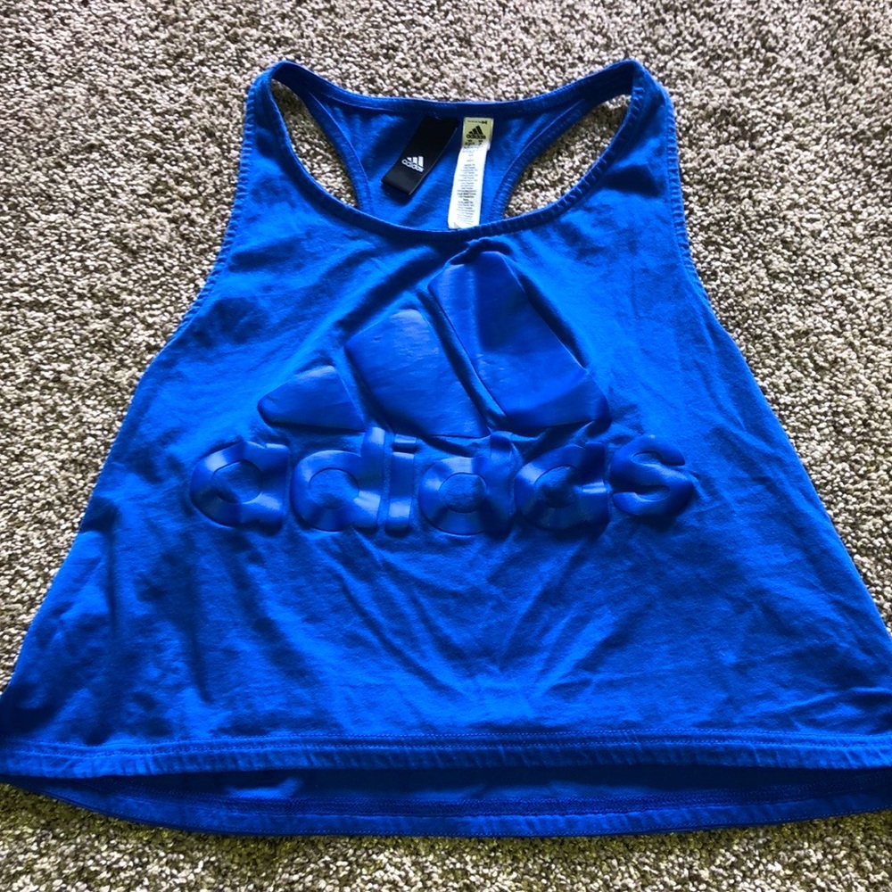 Adidas cropped tank to